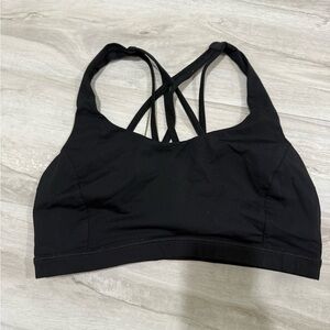 LULULEMON black cross-cross sports bra